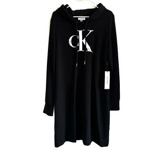 CALVIN KLEIN Black Jersey Dress NWT